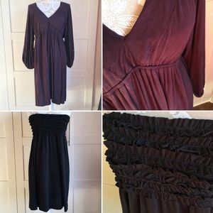 2 Dresses! Size large, knee-length